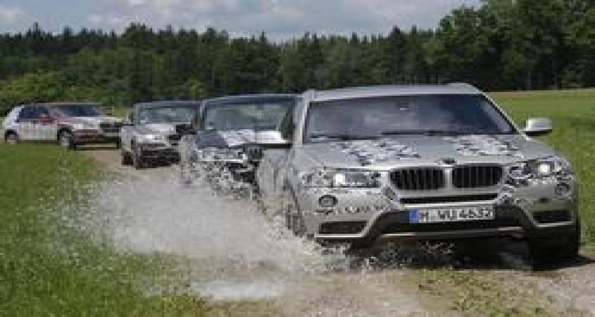 BMW X3 de pré-production : flot de photos