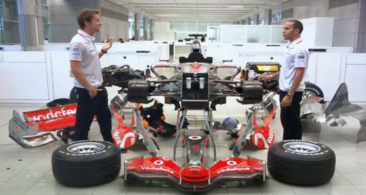 Vidéo : Button et Hamilton montent une F1