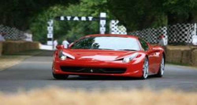  - Vidéo : une Ferrari 458 Italia à Goodwood