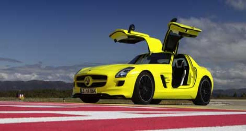 - La Mercedes SLS AMG E-Cell se révèle avec de nouvelles photos