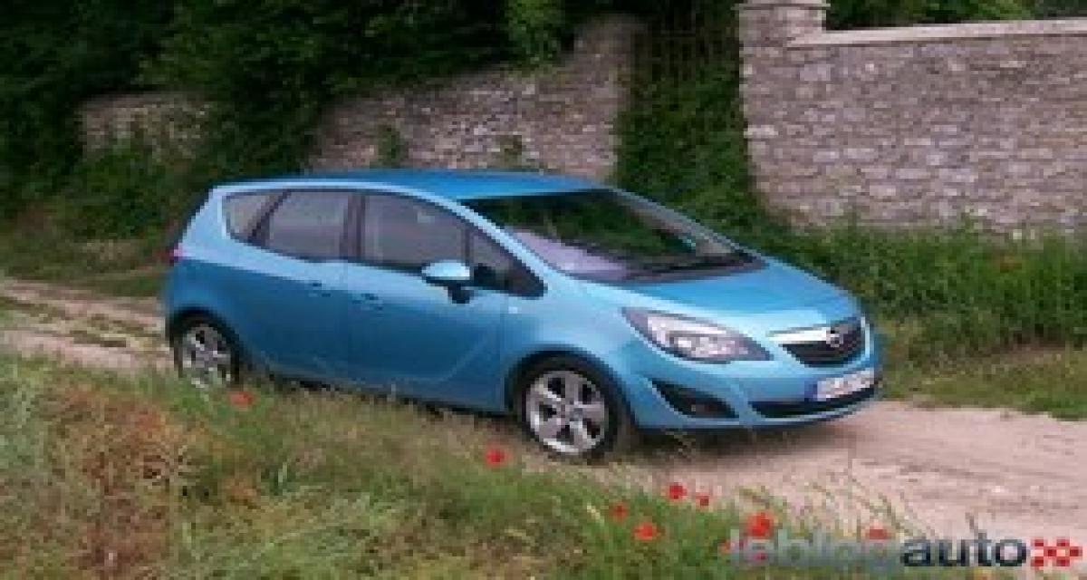 Opel Meriva : la gamme des moteurs s'étoffe