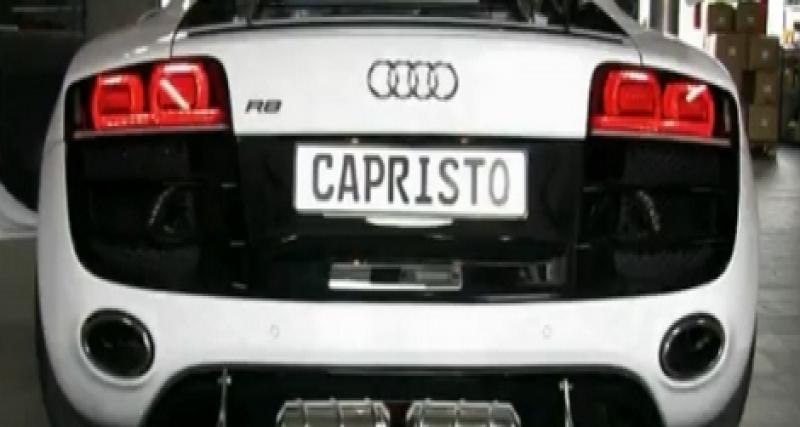  - Vidéo : l'Audi R8 en échappement Capristo