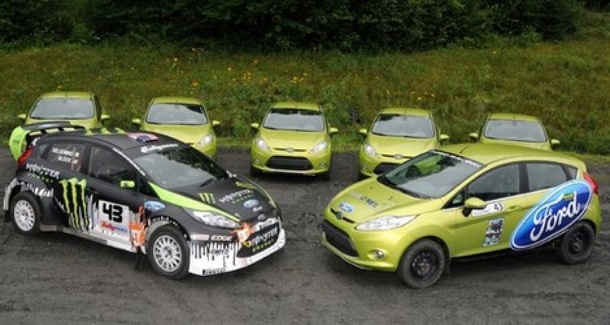 Les voitures du Fiesta Movement recyclées en rallye