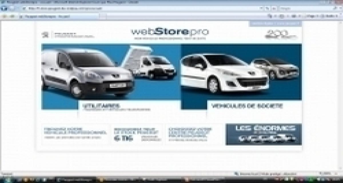 Peugeot WebStore : place aux pros