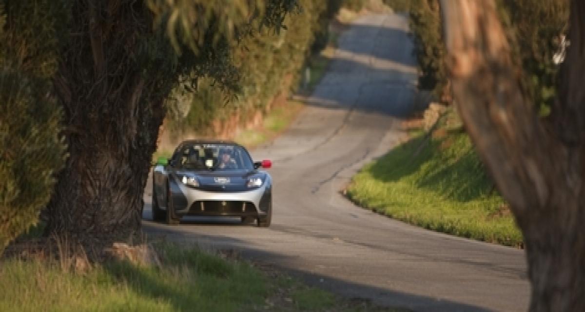 Tesla Roadster Tag Heuer : étape à Los Angeles