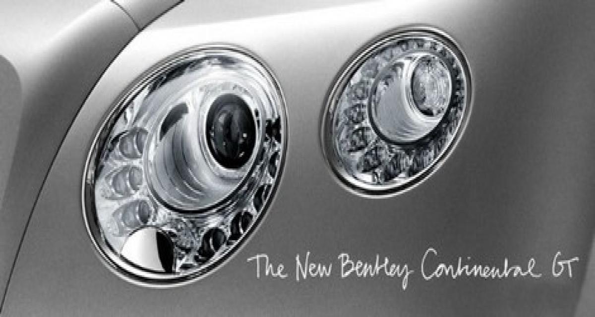 Mondial 2010 : la Bentley Continental GT tease