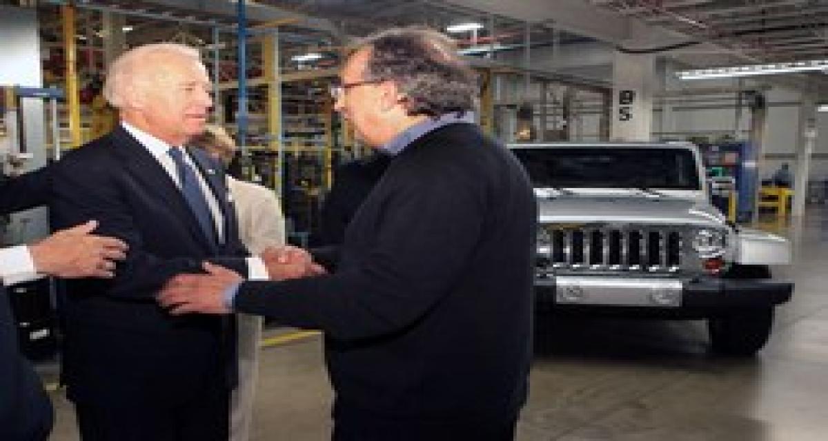Joe Biden en visite chez Chrysler