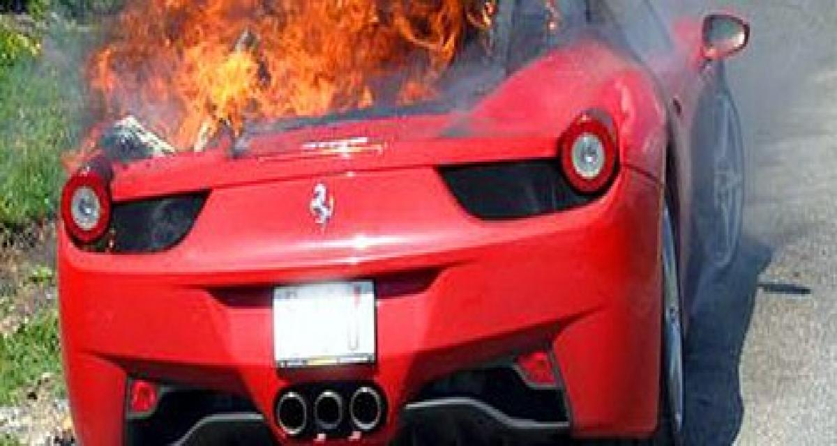 458 Italia en feu : rappel chez Ferrari ?
