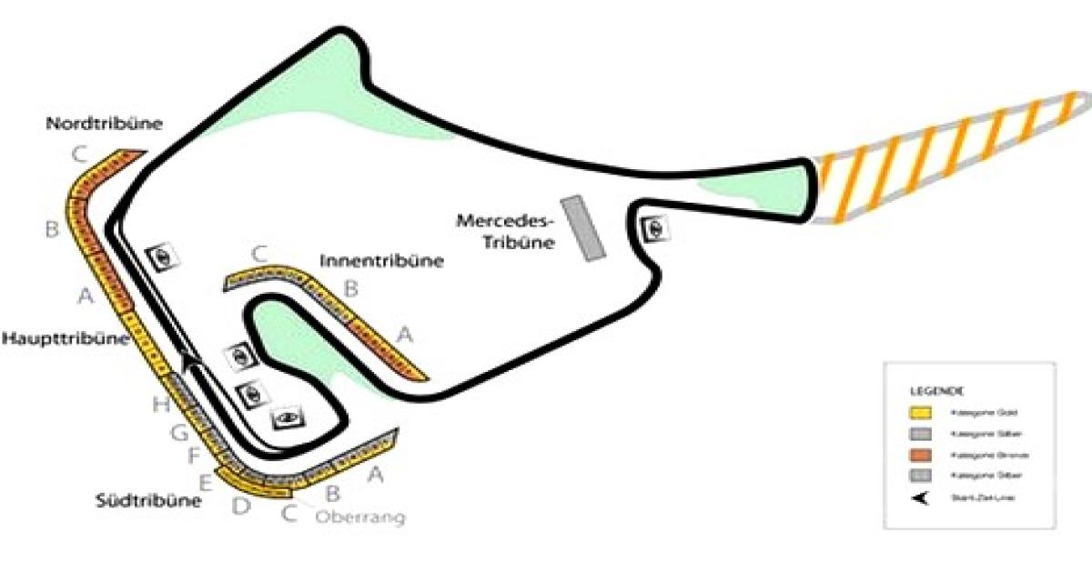 Le circuit d'Hockenheim modifié pour le DTM 