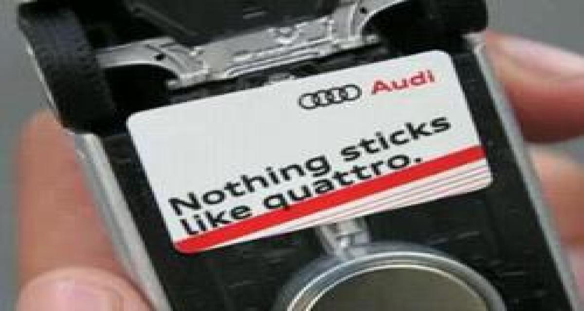 Réclame Audi : rien ne colle mieux à la route que la Quattro ? (vidéo)