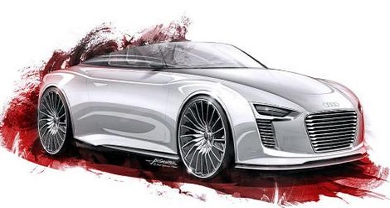  - Esquisses officielles de l'Audi e-tron Spyder en fuite ?