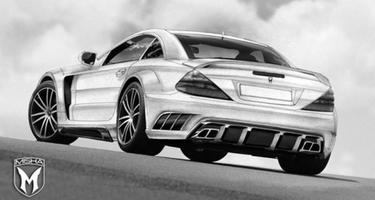 La Mercedes SL55 AMG pr Misha Designs