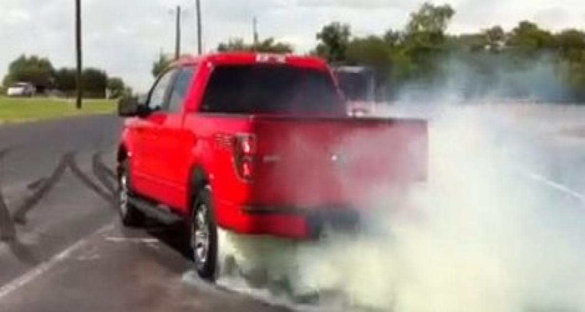 Vidéo originale : burnout en Ford F150