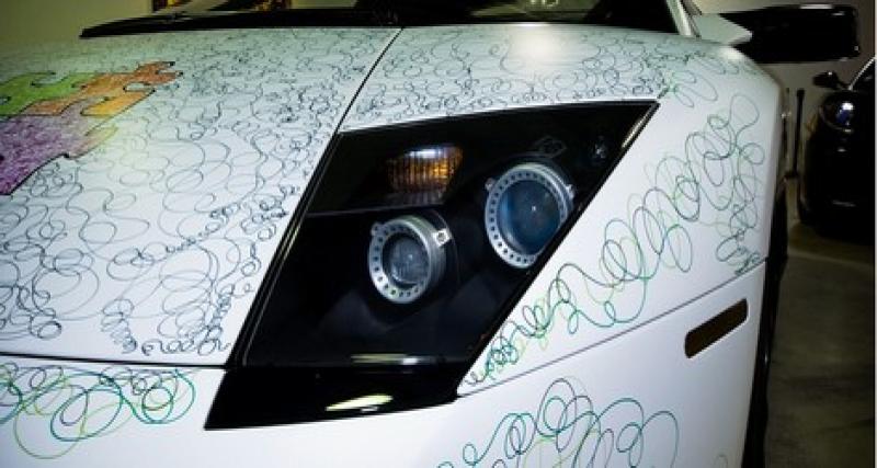  - Une Lamborghini Murcielago LP640 artistique...
