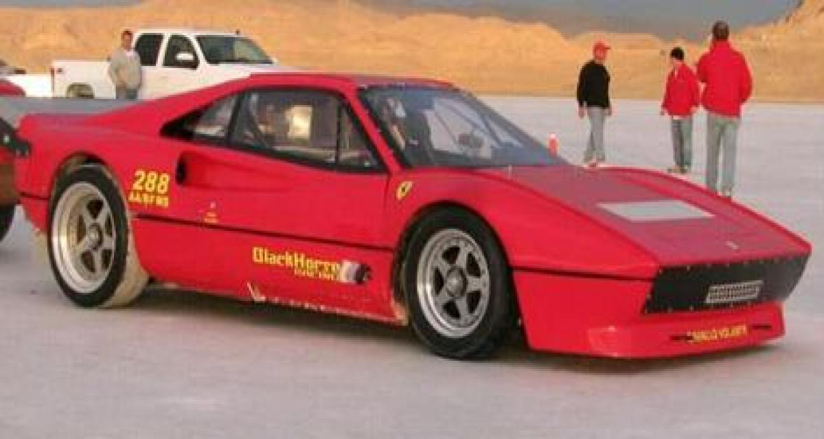 Une Ferrari 288 GTO à 440 km/h animée par un big block US