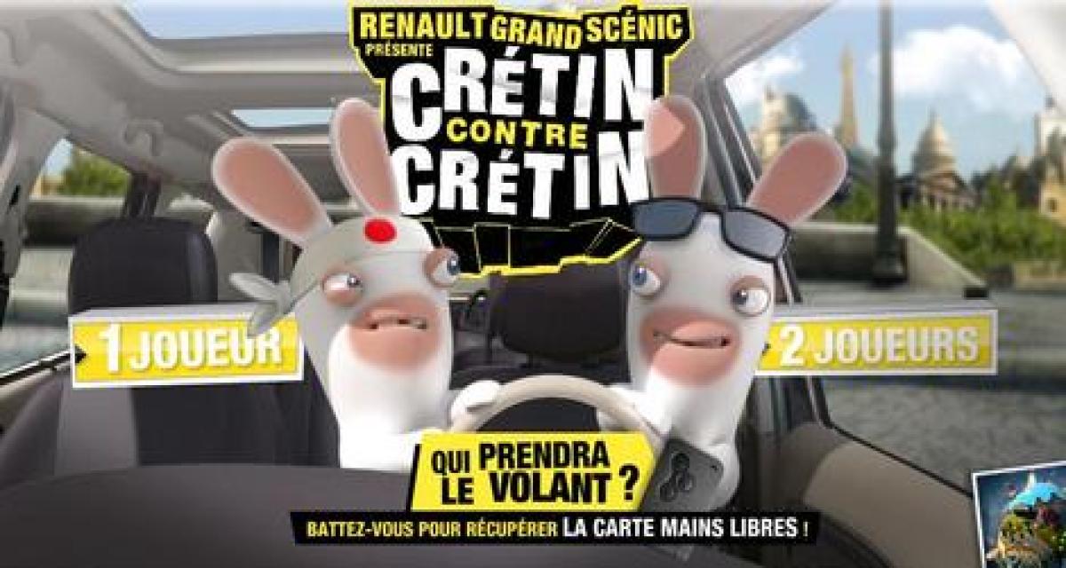 Renault Grand Scenic, Lapins crétins et iPhone