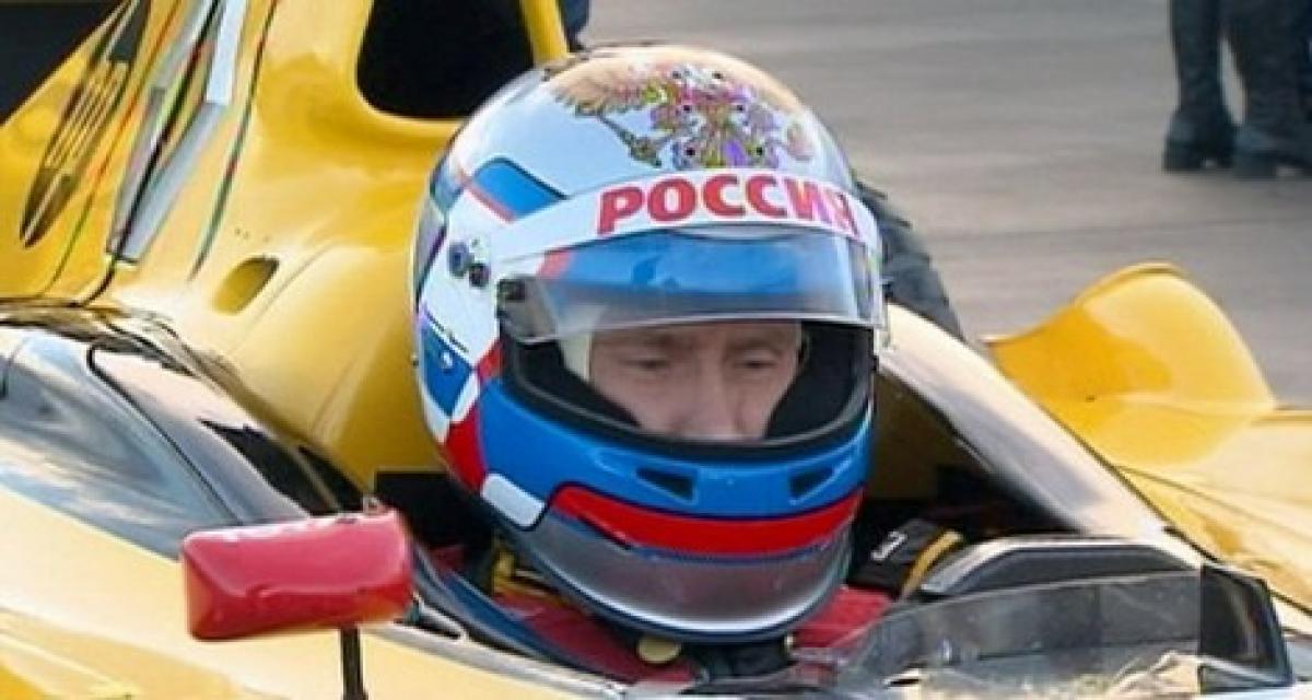 Vladimir Poutine essaie la Renault F1