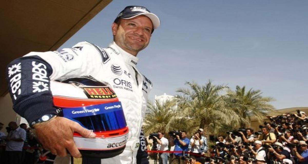F1: Barrichello rempile chez Williams en 2011