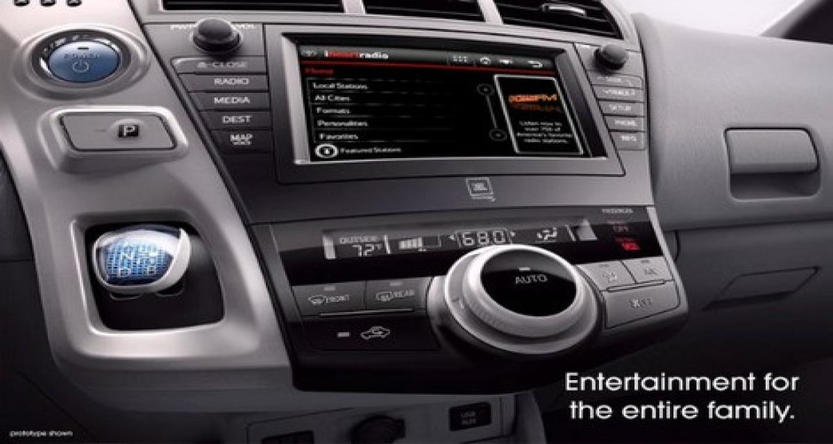 Toyota Prius monospace : le puzzle de l'habitacle prend forme