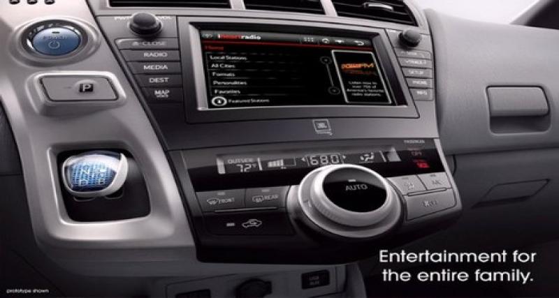  - Toyota Prius monospace : le puzzle de l'habitacle prend forme