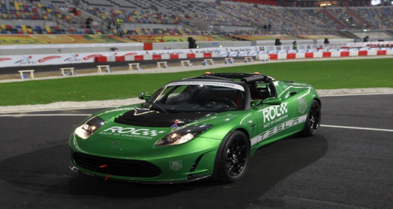  - ROC 2010 : Les pilotes testent le Tesla Roadster