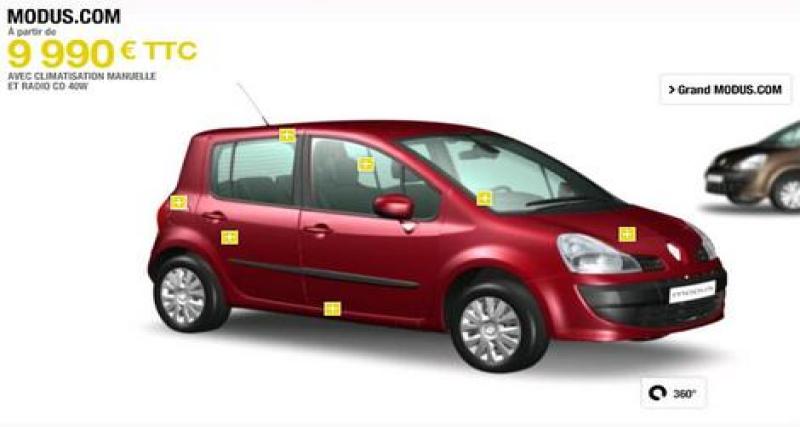  - Le Renault Modus à partir de 9 990 euros