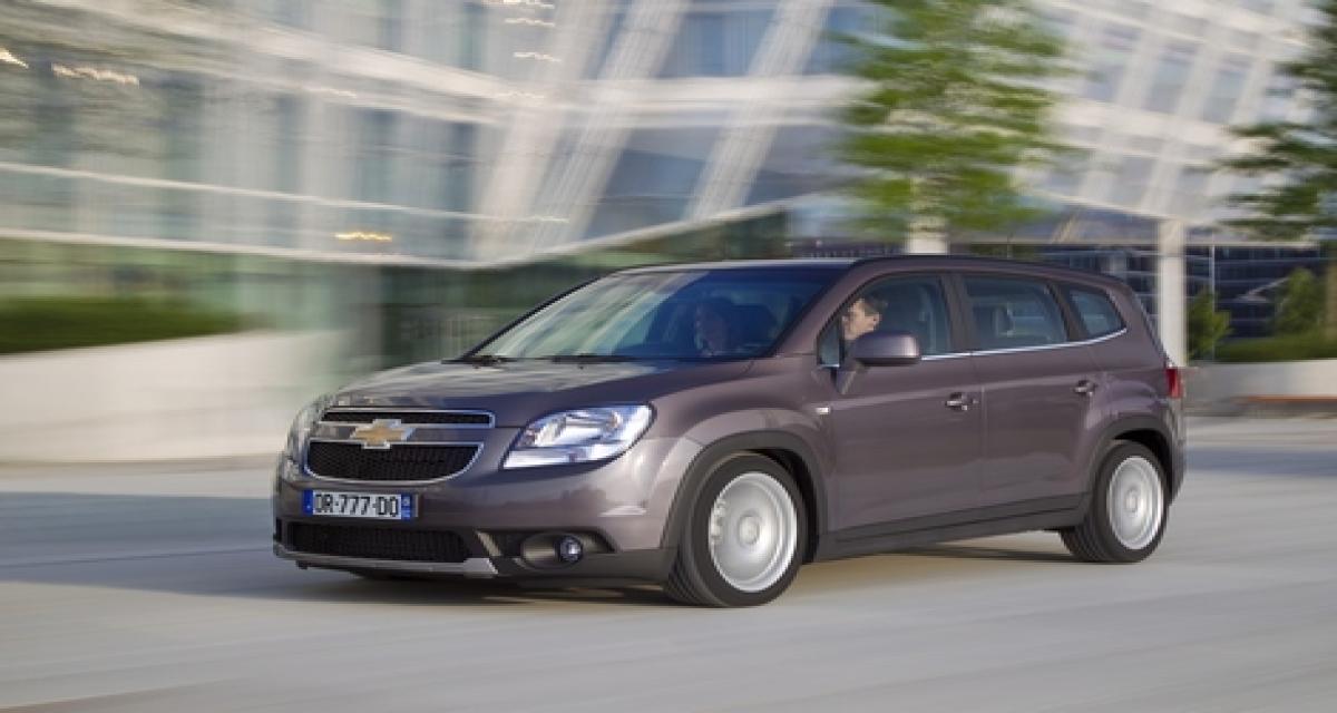 Chevrolet Orlando : les tarifs pratiqués