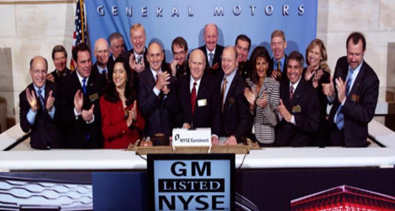  - Retour de GM en bourse : l’Etat récupère 13,5 milliards