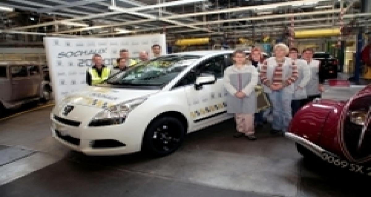 La 20 millionième Peugeot produite à Sochaux est une 5008