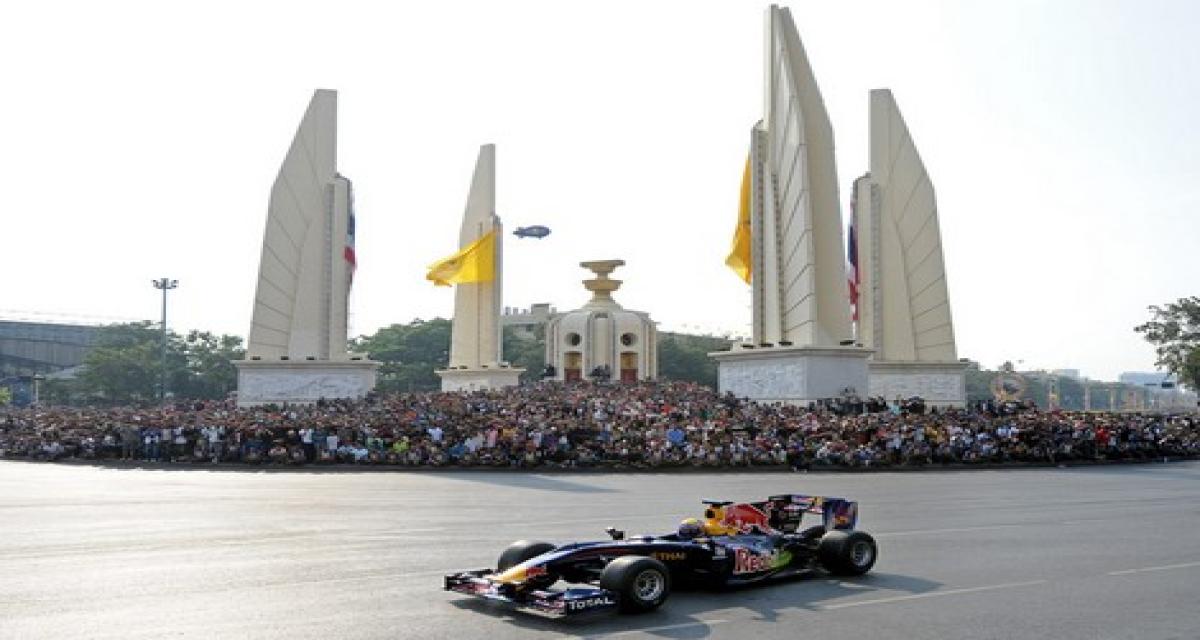 F1 Red Bull : 150.000 personnes dans les rues de Bangkok 