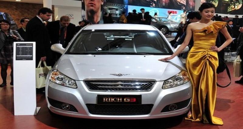  - Chine: objectif 900 000 voitures en 2011 pour Chery