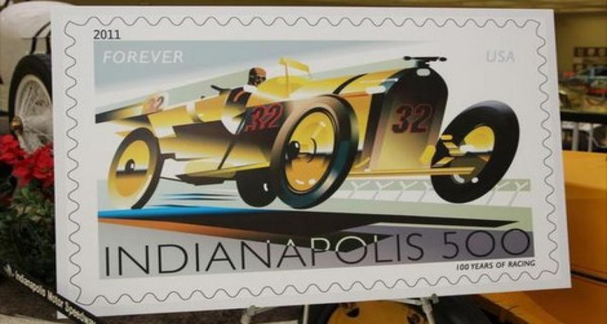 Un timbre pour les 100 ans de l'Indy 500