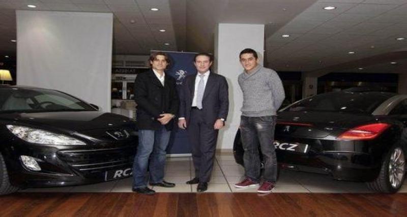  - Ferrer et Almagro touchent leur Peugeot RCZ