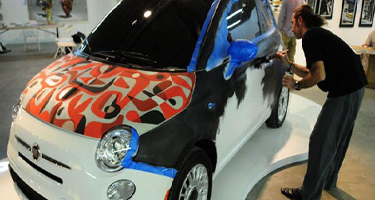 Une Fiat 500 Art Car au Festival Art Basel de Miami