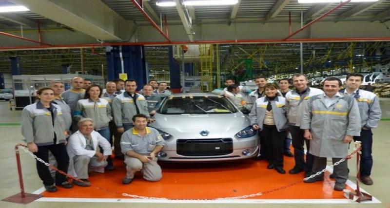  - Renault Fluence Z.E : les premières unités produites à Bursa
