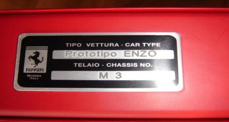  - Un prototype Ferrari Enzo à vendre : une autre M3