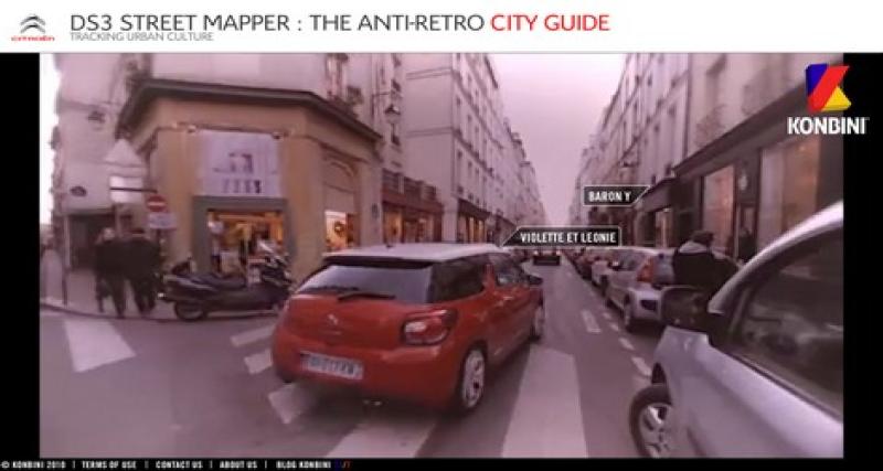  - Citroën DS3 : le guide Street Mapper reconduit