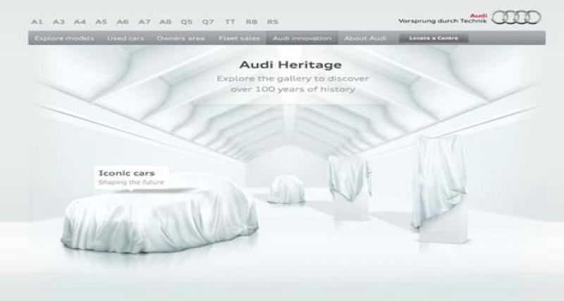  - Audi UK lance un site internet sur l'héritage de la marque