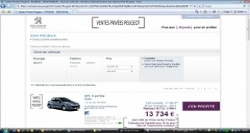  - Peugeot : la iOn dans les Echos et des ventes privées