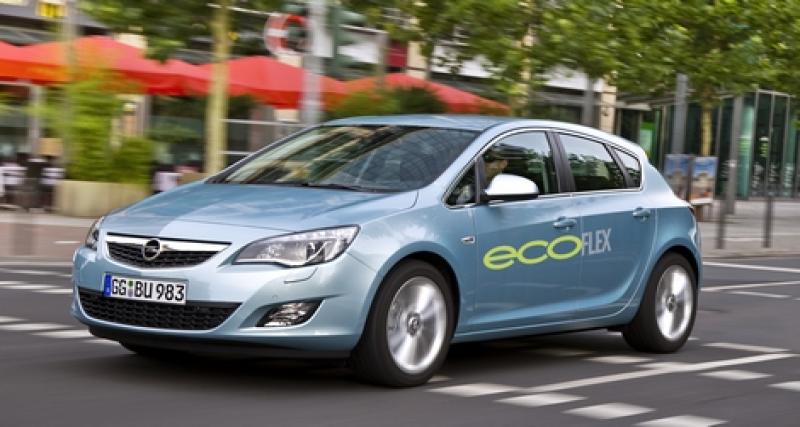 - L'Opel Astra 1.3 CDTI ecoFLEX descend à 104 g/km de CO2