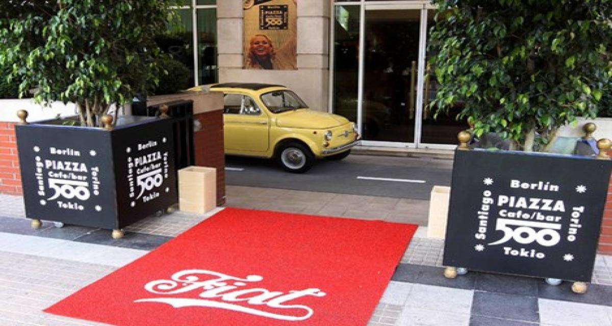 Un café Fiat 500 à Santiago du Chili