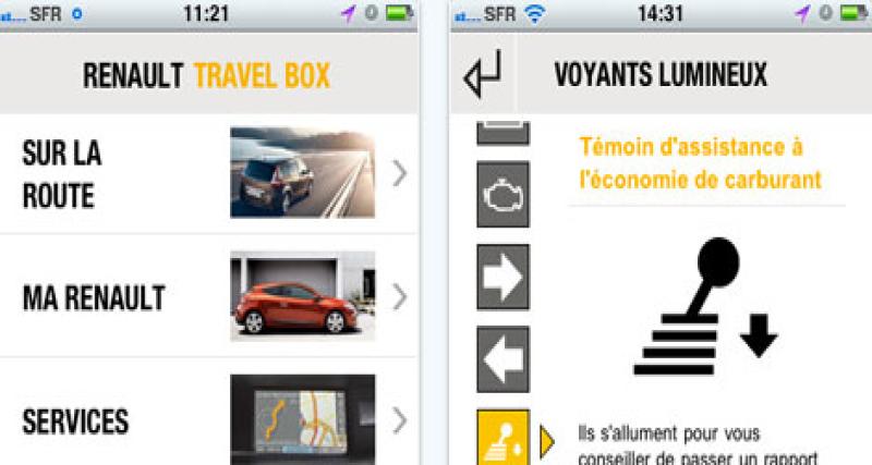  - Renault lance une « Travelbox » pour iPhone