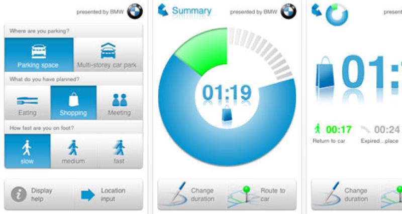  - Appli iPhone : le ParkingAssistant de BMW