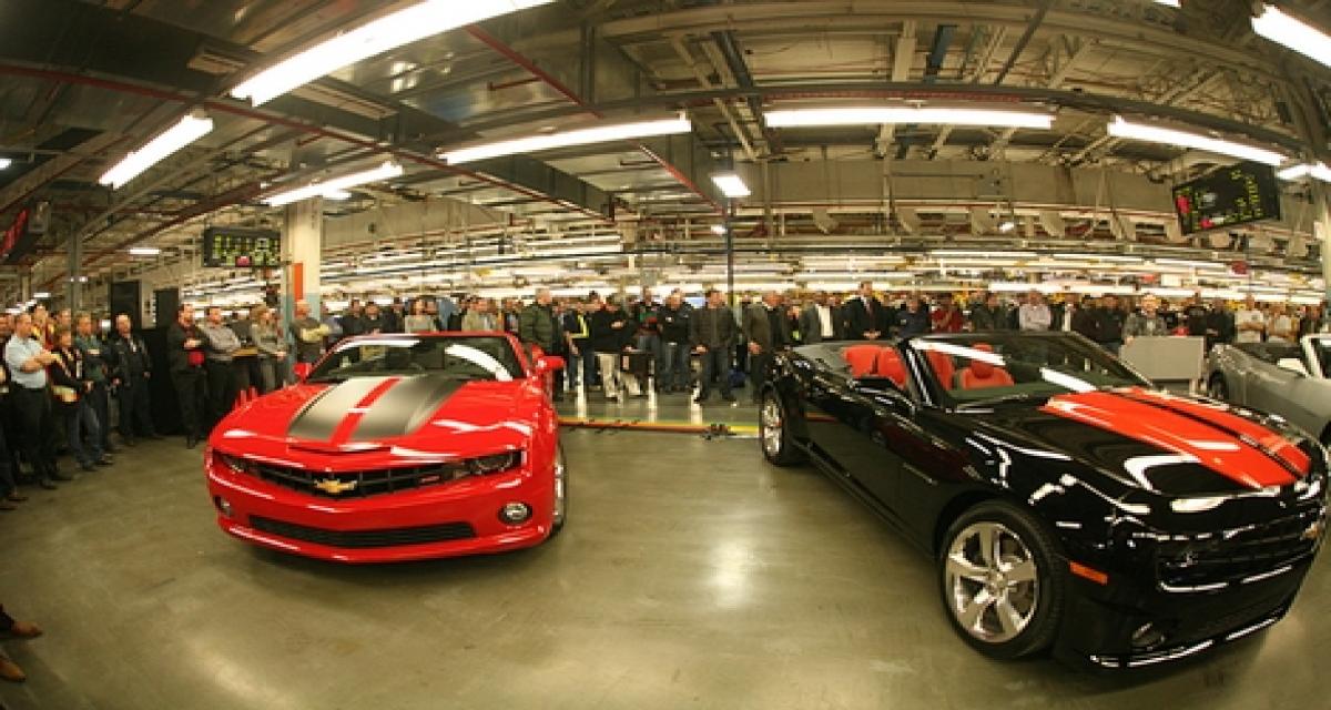 Coup d'envoi de la production pour la Chevrolet Camaro Cabriolet