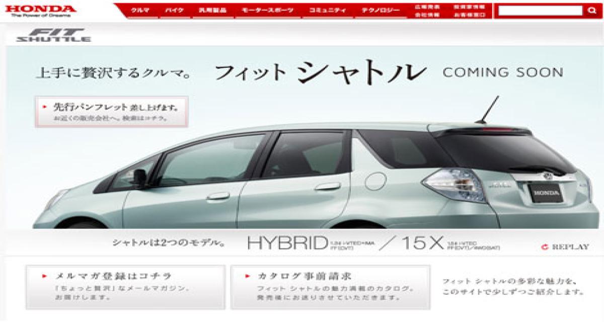 Honda Fit Shuttle, lancement en mars