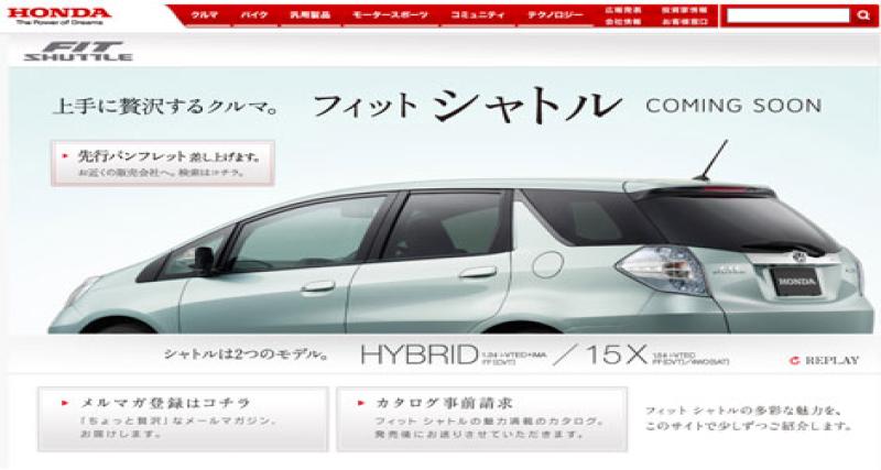 - Honda Fit Shuttle, lancement en mars