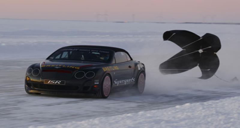  - 330 km/h sur la glace en Bentley…