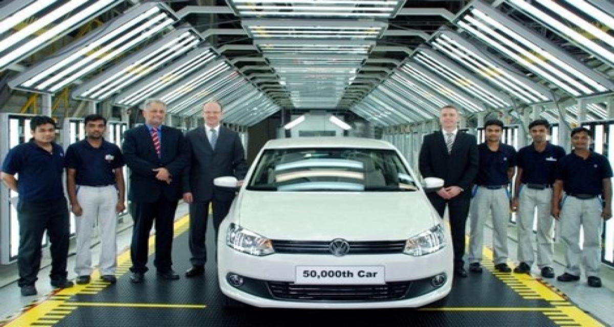 Volkswagen a produit sa 50 000e voiture en Inde