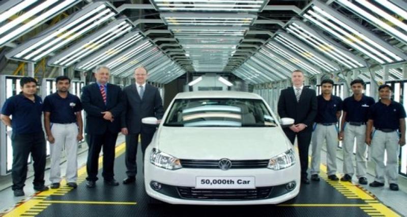  - Volkswagen a produit sa 50 000e voiture en Inde