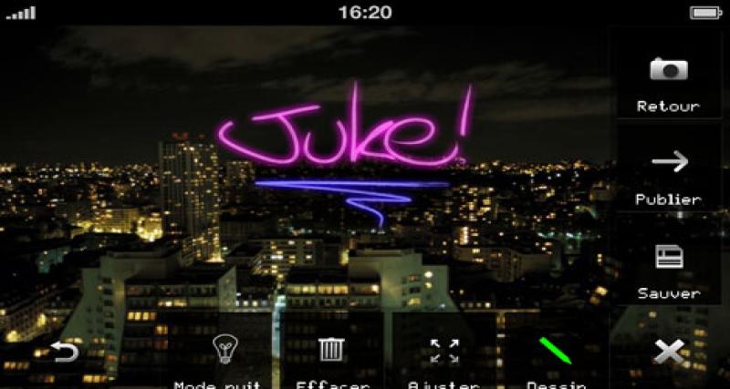  - Le Nissan Juke joue au Light Painting